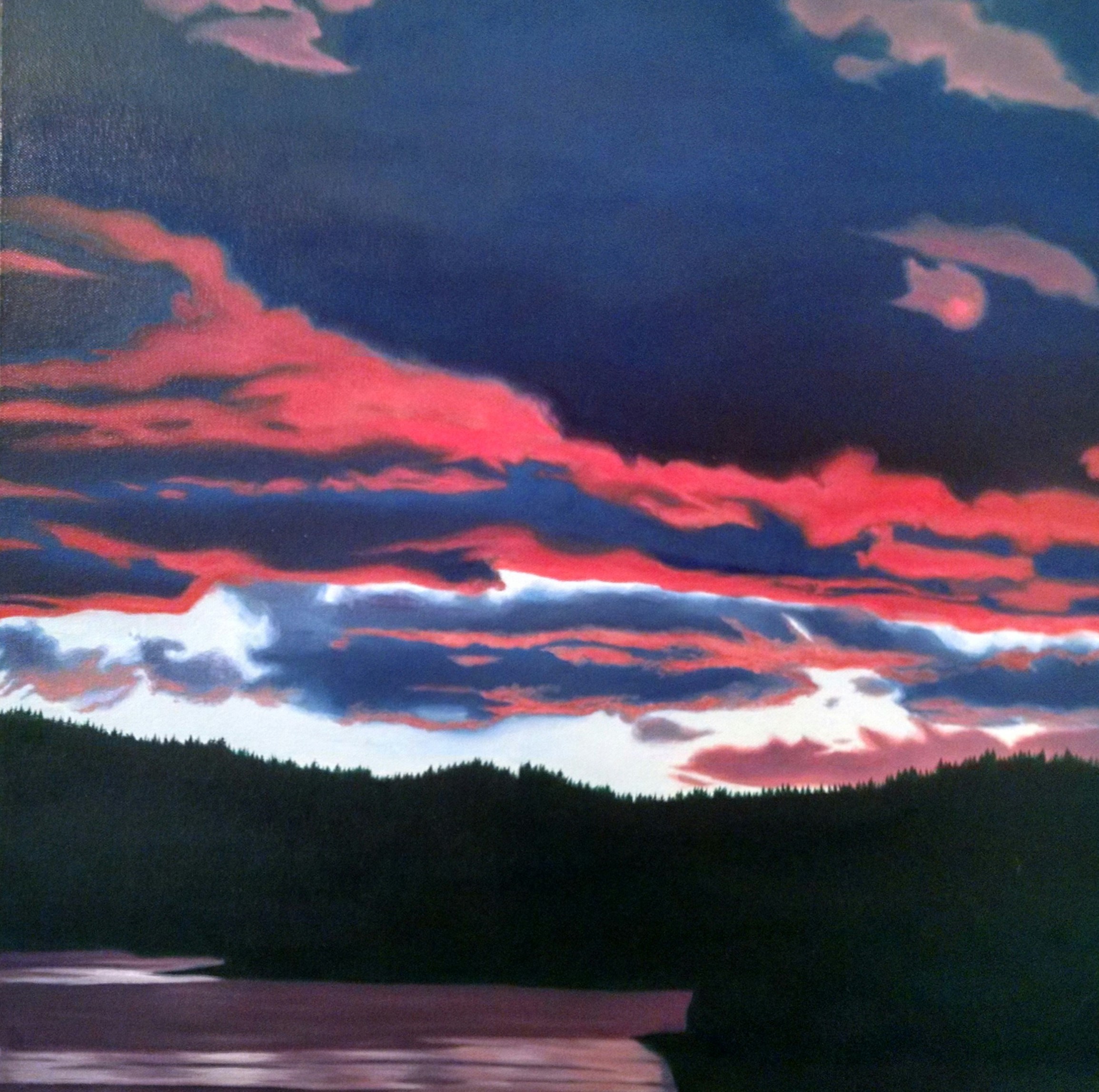 Lake Arrowhead at sunset